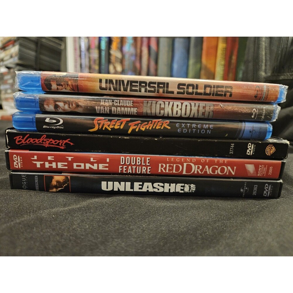 Jet Li Van Damme Action Movie Dvd Lot Of 6